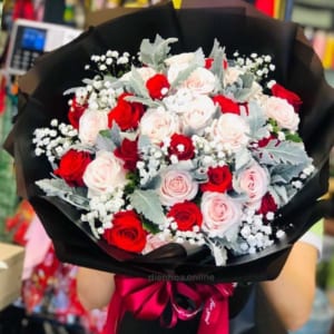 bo-hoa-hong-do-danh-trao-em-040321-dienhoaonline